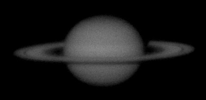 Saturne le 29/11/2007 au T400, image brute