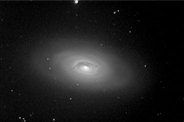 M 64 (NGC 4826 - Black Eye Nebula) au foyer du C8