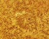 Surface et tache solaire en Hα le 02/07/11 à la TOA 130 + PST & barlow 3 x