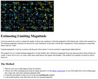 Estimating Limiting Magnitude
